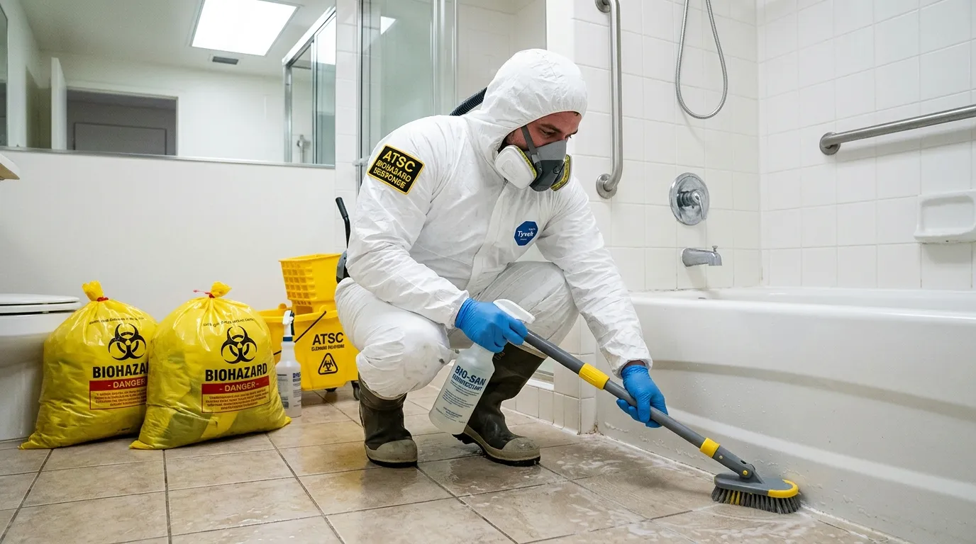 Decontamination equipment deployed for Blood Cleanup in Mendota